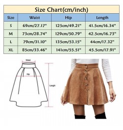 High Waist Pu Leather Skirt Women Autumn Button Front High Waist A Line Short Skirts Female Vintage Pleated Mini Skirts $32.7...