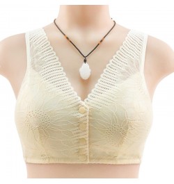 New Lace Front Buckle 36-46 BCD Cup Bralette Tops Ladies Soft Cotton Underwear Middile-aged Bras Female Brassiere Girls Bra $...