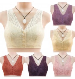 New Lace Front Buckle 36-46 BCD Cup Bralette Tops Ladies Soft Cotton Underwear Middile-aged Bras Female Brassiere Girls Bra $...