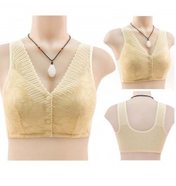 New Lace Front Buckle 36-46 BCD Cup Bralette Tops Ladies Soft Cotton Underwear Middile-aged Bras Female Brassiere Girls Bra $...