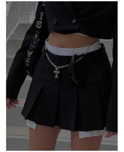 New Mini Skirt For Women Cute High Waist Fashion Y2K Skirts Set 2022 Casual Streetwear Womens Bottom Black Pleated Skirts $37...