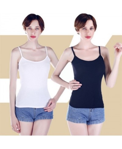 Fashion 2023 Summer Women Cotton Camis White Top Sexy Underwear Lady Casual tees 3XL Korean Style Party Club Bustier Tops Shi...