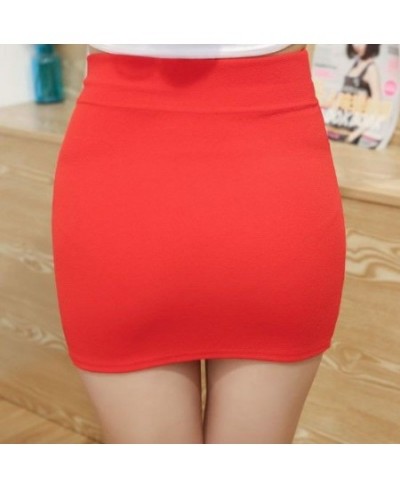 Woman Skirts Large Size Spring and Autumn Sexy Unlined High Waist Stretch Short Sheath Skirt Faldas Jupe $18.92 - Skirts