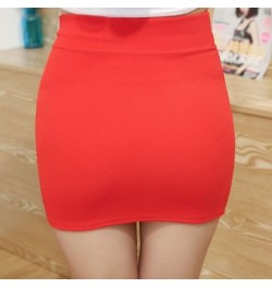 Woman Skirts Large Size Spring and Autumn Sexy Unlined High Waist Stretch Short Sheath Skirt Faldas Jupe $18.92 - Skirts