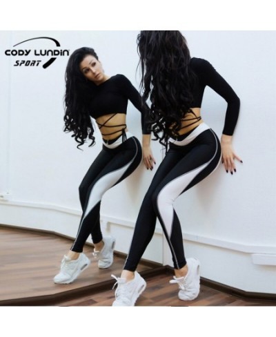 New High Waist Yoga Pants for Women Tummy Control Running Sports Workout Yoga Leggings Full-Length Patchwork Tights $25.98 - ...