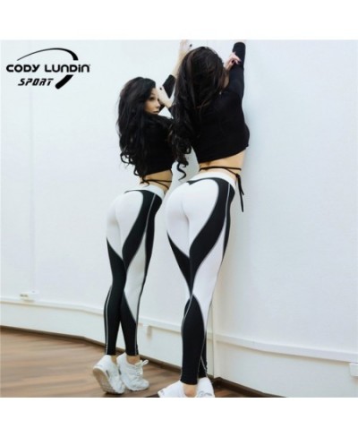 New High Waist Yoga Pants for Women Tummy Control Running Sports Workout Yoga Leggings Full-Length Patchwork Tights $25.98 - ...