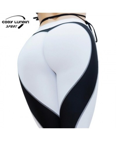 New High Waist Yoga Pants for Women Tummy Control Running Sports Workout Yoga Leggings Full-Length Patchwork Tights $25.98 - ...