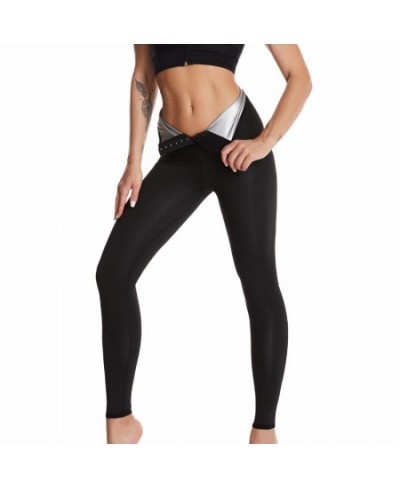 Shapers Pants Sauna Shapers Hot Sweat Sauna Effect Slimming Pants Shapewear Workout Gym Leggings Fitness High Waist Pants $23...