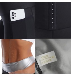 Shapers Pants Sauna Shapers Hot Sweat Sauna Effect Slimming Pants Shapewear Workout Gym Leggings Fitness High Waist Pants $23...