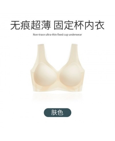 Sexy Urtal Thin Bras Cross Beauty Back Intimates Underwear Ice Silk Push Up Bralette Seamless Fixed Cup Lingerie Soutien Gorg...