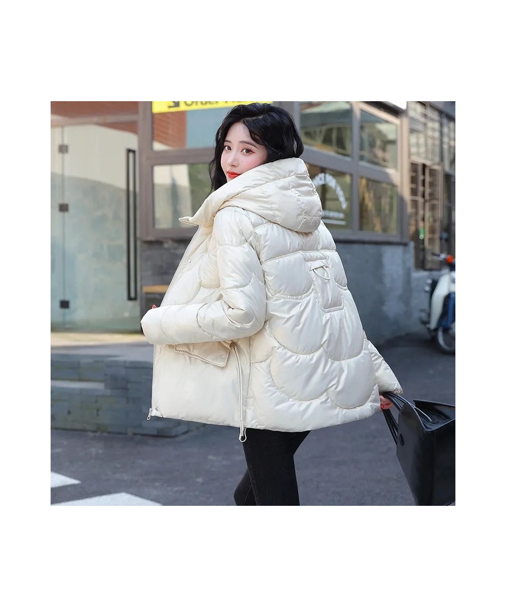 2022 New Winter Jacket Parkas Women Korean Loose Hooded Overcoat Female Jacket Parka Thick Warm Cotton Padded Outwear Ladies ...