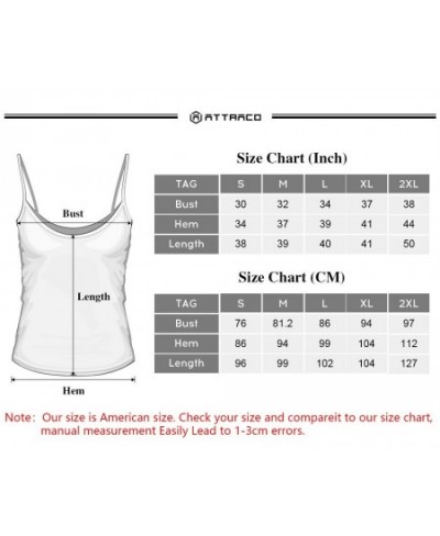 Women Camisole Underwear Cotton Soft Slim Sling Tank Tops Adjustable Straps Night Sleepwear Fitness Wear Pack of 2 $28.43 - U...