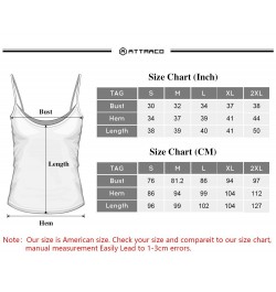 Women Camisole Underwear Cotton Soft Slim Sling Tank Tops Adjustable Straps Night Sleepwear Fitness Wear Pack of 2 $28.43 - U...