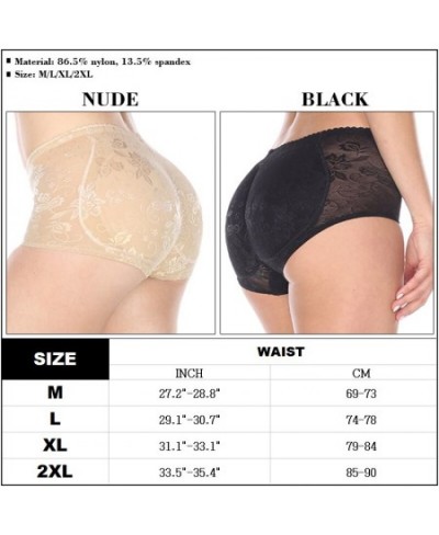 Women's Butt Lifter Shapewear Enhancer Padded Control Panties Boyshort Briefs Fake Buttock Hip Pants Lace Underwear $25.79 - ...