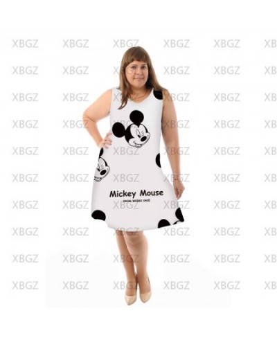 Plus Size 4xl 5xl 6xl Sexy Chic And Elegant Woman Dress Sleeveless Dresses Chubby Women Minnie Mouse Fashion Summer 2022 $23....