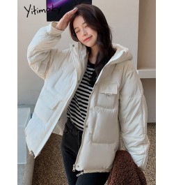 Thicken Warm Parkas Women Long Sleeve Pockets Zippers Down Short Coats Female 2022 New Winter Jacket for Women Outwear $76.51...