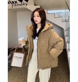 Thicken Warm Parkas Women Long Sleeve Pockets Zippers Down Short Coats Female 2022 New Winter Jacket for Women Outwear $76.51...