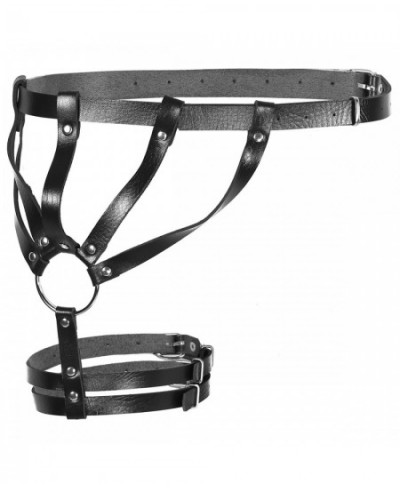 Harness Women Punk Gothic PU Leather Adjustable Waist Harness Belt With Metal Chain Tassels/Leg Garter Clubwear Cosplay Costu...