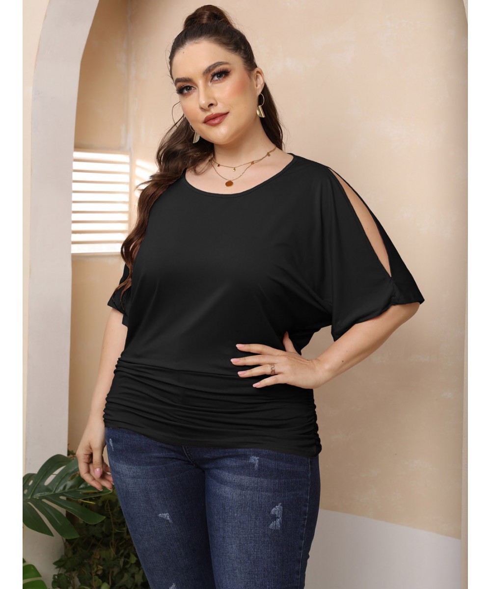 2022 New Women Plus Size T-Shirt Short Sleeve Summer Clothes Solid O-Neck Plussize Big Large Clothing Top Streetwear $36.66 -...