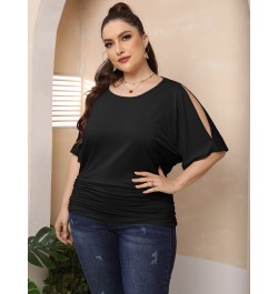 2022 New Women Plus Size T-Shirt Short Sleeve Summer Clothes Solid O-Neck Plussize Big Large Clothing Top Streetwear $36.66 -...