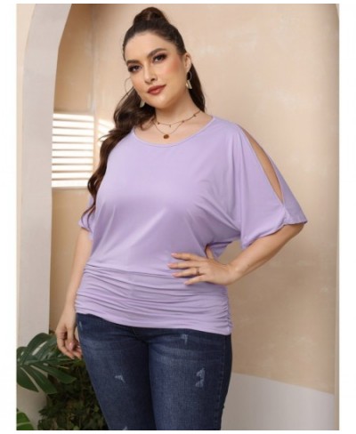 2022 New Women Plus Size T-Shirt Short Sleeve Summer Clothes Solid O-Neck Plussize Big Large Clothing Top Streetwear $36.66 -...