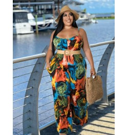 Plus Size Summer Outfits Jumpsuits Casual Sleeveless Jumpsuit Backless One Piece Ladies Jumpsuits Wholesale Bulk $50.18 - Plu...