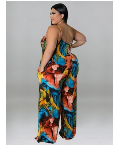 Plus Size Summer Outfits Jumpsuits Casual Sleeveless Jumpsuit Backless One Piece Ladies Jumpsuits Wholesale Bulk $50.18 - Plu...