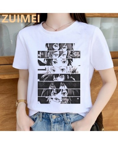 Bungou Stray Dogs Anime Funny Print Harajuku Top Women T-shirt Casual ladies basic O-collar Short Sleeved T-shirt Girl Drop $...