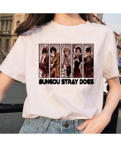 Bungou Stray Dogs Anime Funny Print Harajuku Top Women T-shirt Casual ladies basic O-collar Short Sleeved T-shirt Girl Drop $...