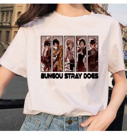 Bungou Stray Dogs Anime Funny Print Harajuku Top Women T-shirt Casual ladies basic O-collar Short Sleeved T-shirt Girl Drop $...