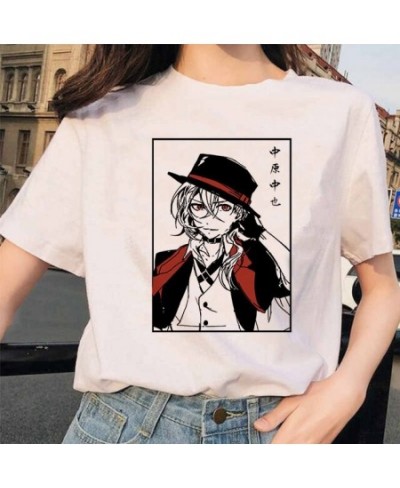 Bungou Stray Dogs Anime Funny Print Harajuku Top Women T-shirt Casual ladies basic O-collar Short Sleeved T-shirt Girl Drop $...