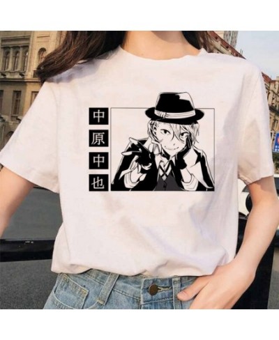 Bungou Stray Dogs Anime Funny Print Harajuku Top Women T-shirt Casual ladies basic O-collar Short Sleeved T-shirt Girl Drop $...