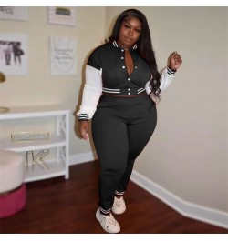 Tracksuit Women Plus Size Sets Sports Long Sleeve Baseball Jacket and Pants 2 Piece Suit Winter Outfits Wholesale $50.12 - Pl...