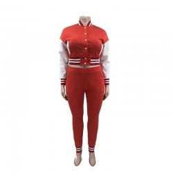 Tracksuit Women Plus Size Sets Sports Long Sleeve Baseball Jacket and Pants 2 Piece Suit Winter Outfits Wholesale $50.12 - Pl...