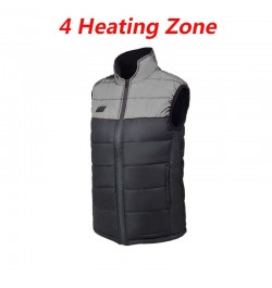 4 Zones Outdoor Heated Vest Men Women Heating Gillet Electric Intelligent Thermal Vest Jacket Waistcoat Sports Hiking Camping...