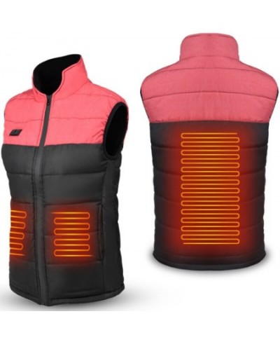 4 Zones Outdoor Heated Vest Men Women Heating Gillet Electric Intelligent Thermal Vest Jacket Waistcoat Sports Hiking Camping...