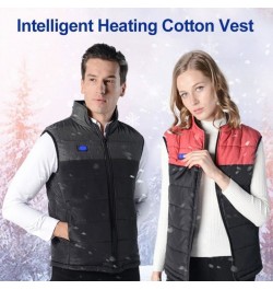 4 Zones Outdoor Heated Vest Men Women Heating Gillet Electric Intelligent Thermal Vest Jacket Waistcoat Sports Hiking Camping...