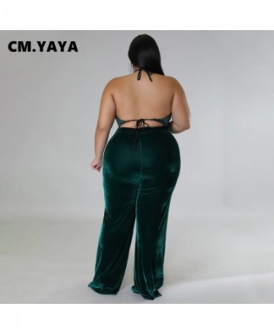 Plus Size Women Velvet High Waist Wide Leg Straight Pants 2023 Thick Warm Female Streetwear Fashion Long Chic Trousers $37.41...