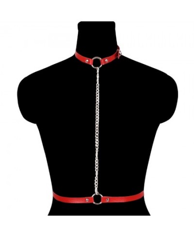 Sexy Artificial Leather Harness Women Fashion Sexy Body Bondage Cage Garter Lingerie Clothing Accessories Bdsm Chain Decorati...