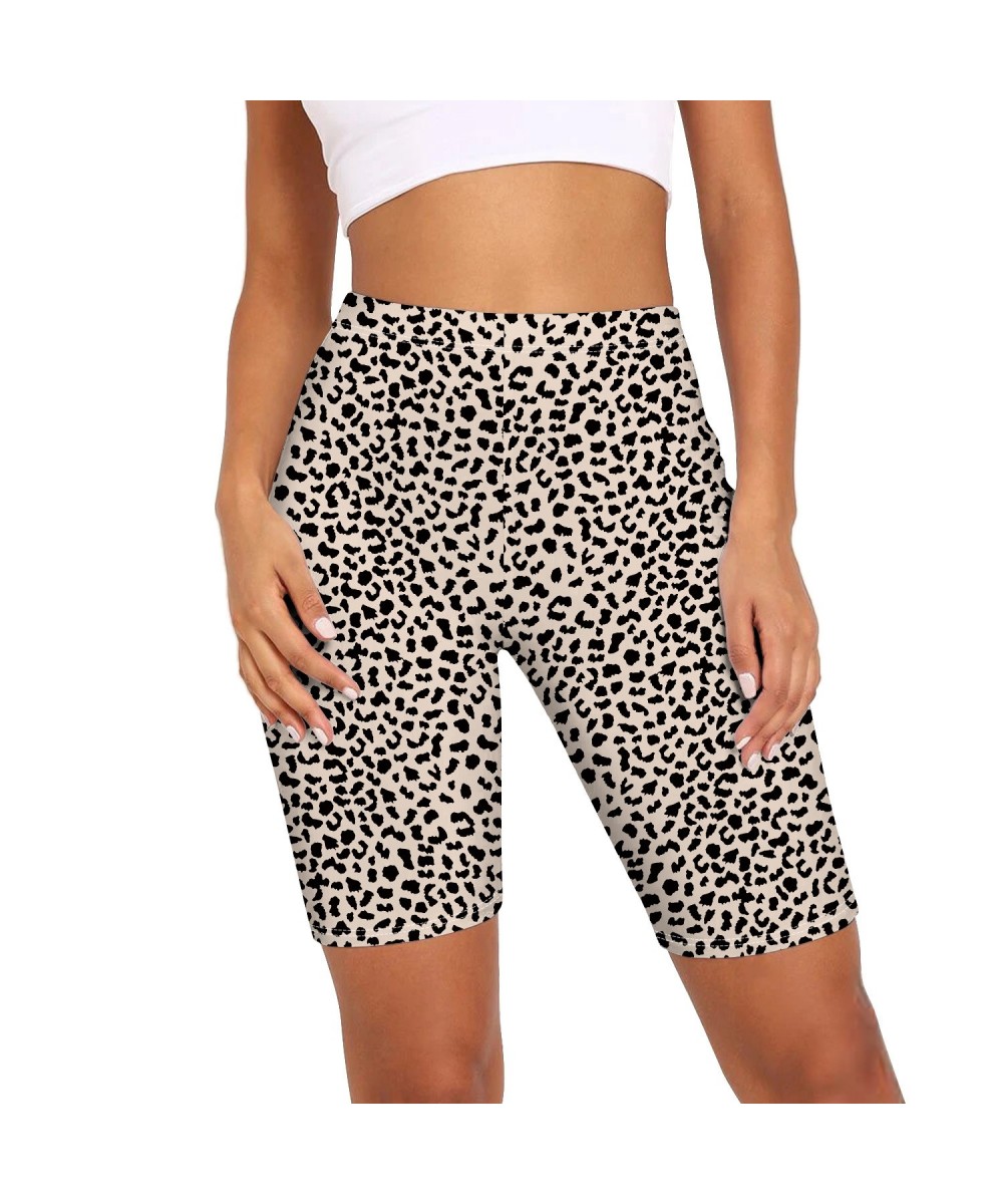 Summer Leopard Serpentine Print Hot Shorts for Women Fashion High Waist Slim Sport Biker Shorts Activewear Female Streetwear ...