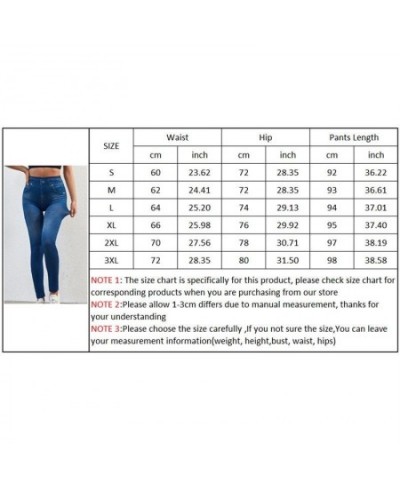 High Waist Leggings Faux Denim Jeans Sexy Elastic Jeggings Soft Casual Thin Pencil Pants Stretch Well Fitness Fake Pockets $2...