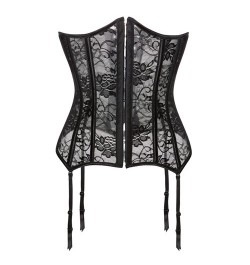 Plus S-6XL Lace Mesh Breathable Waist Clip Sexy Lingerie Body Shaper Black Waist Corset Women Slimming Belt Underbust Bustier...