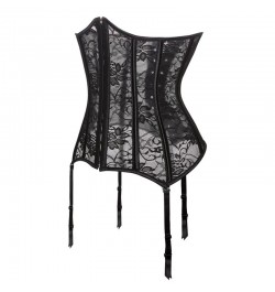 Plus S-6XL Lace Mesh Breathable Waist Clip Sexy Lingerie Body Shaper Black Waist Corset Women Slimming Belt Underbust Bustier...