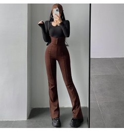 Sexy Fashion Bandage Halter Neck High Waist Slim Skinny Overalls Casual Flare Pants Women's Fashion Trousers Korean Women G9J...