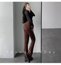 Sexy Fashion Bandage Halter Neck High Waist Slim Skinny Overalls Casual Flare Pants Women's Fashion Trousers Korean Women G9J...