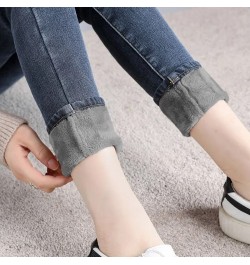 Winter Thicken Warm Pencil Jeans High Waist Stretch Skinny Denim Trousers Vintage Fleece Oversized Vaqueros Pantalones De Muj...