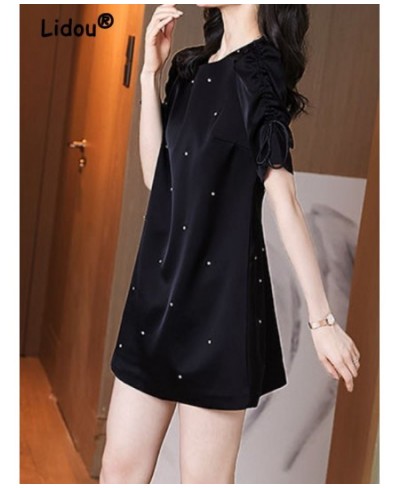 Elegant Fashion Black Temperament Hollow Midi Dress New Summer Dress Women 2022 Office Lady LGrace Vestidos Embroidered Flare...