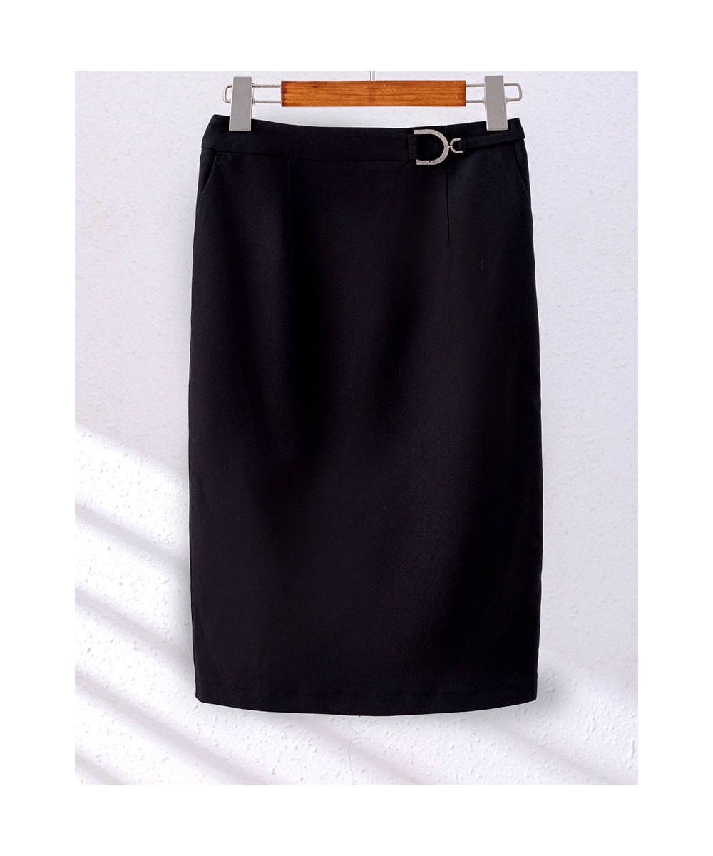 Spring Summer Korean Slim Knee Length High Waist Elegant Office Long Skirts Women Oversized Occupation Pencil Skirt $58.51 - ...