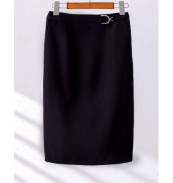 Spring Summer Korean Slim Knee Length High Waist Elegant Office Long Skirts Women Oversized Occupation Pencil Skirt $58.51 - ...