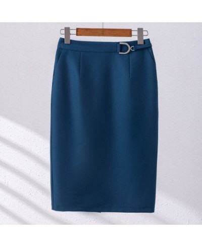 Spring Summer Korean Slim Knee Length High Waist Elegant Office Long Skirts Women Oversized Occupation Pencil Skirt $58.51 - ...